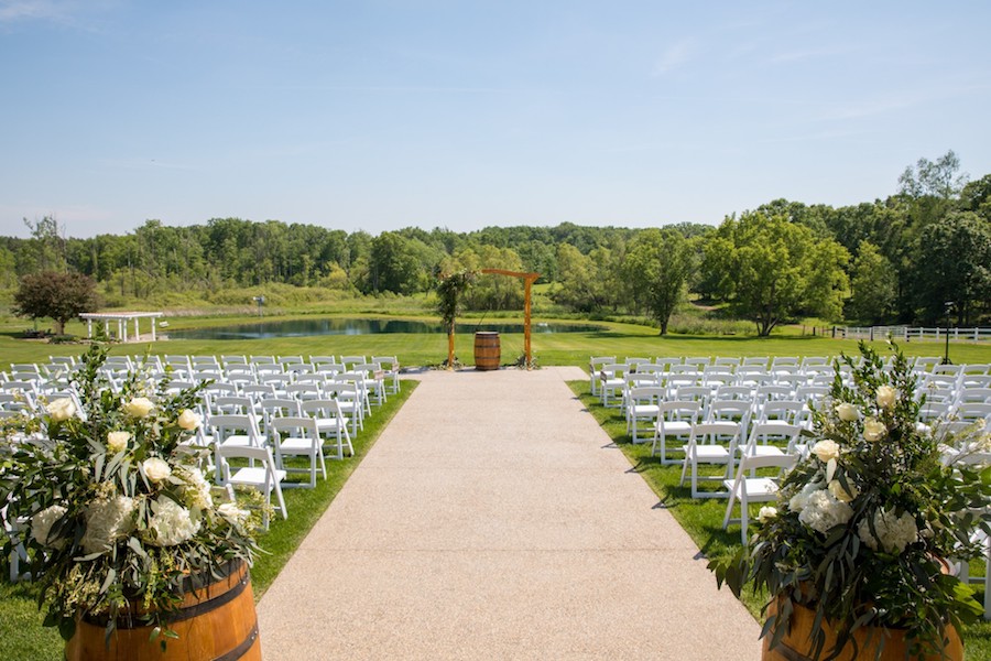 The Oakley Wedding Venue outdoor ceremony