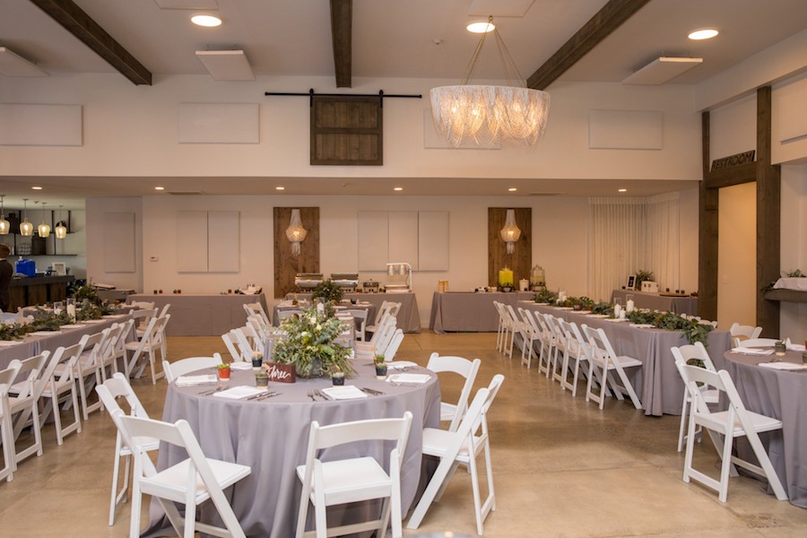 The Oakley Wedding Venue reception table settings