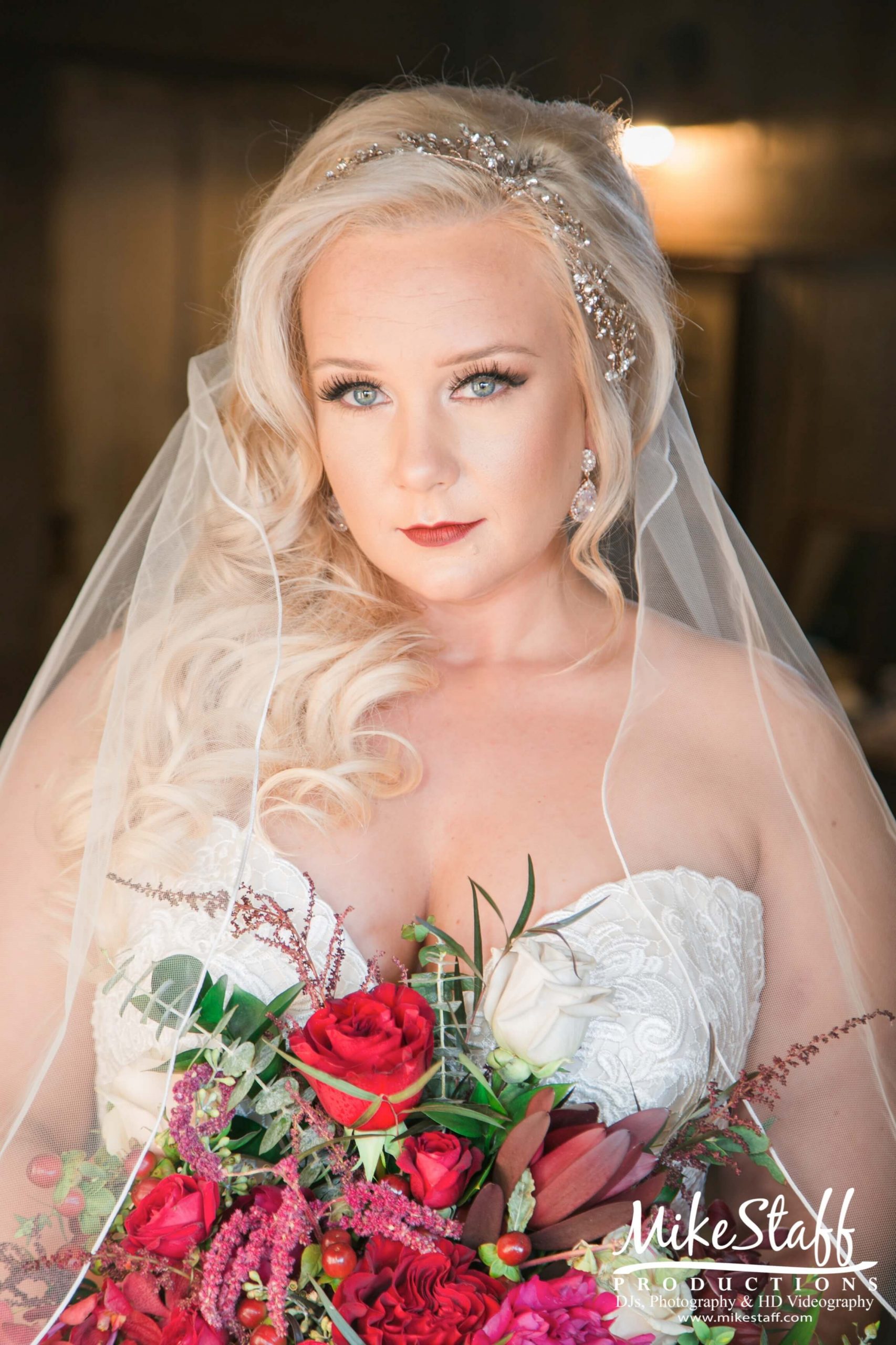 bride close up portrait