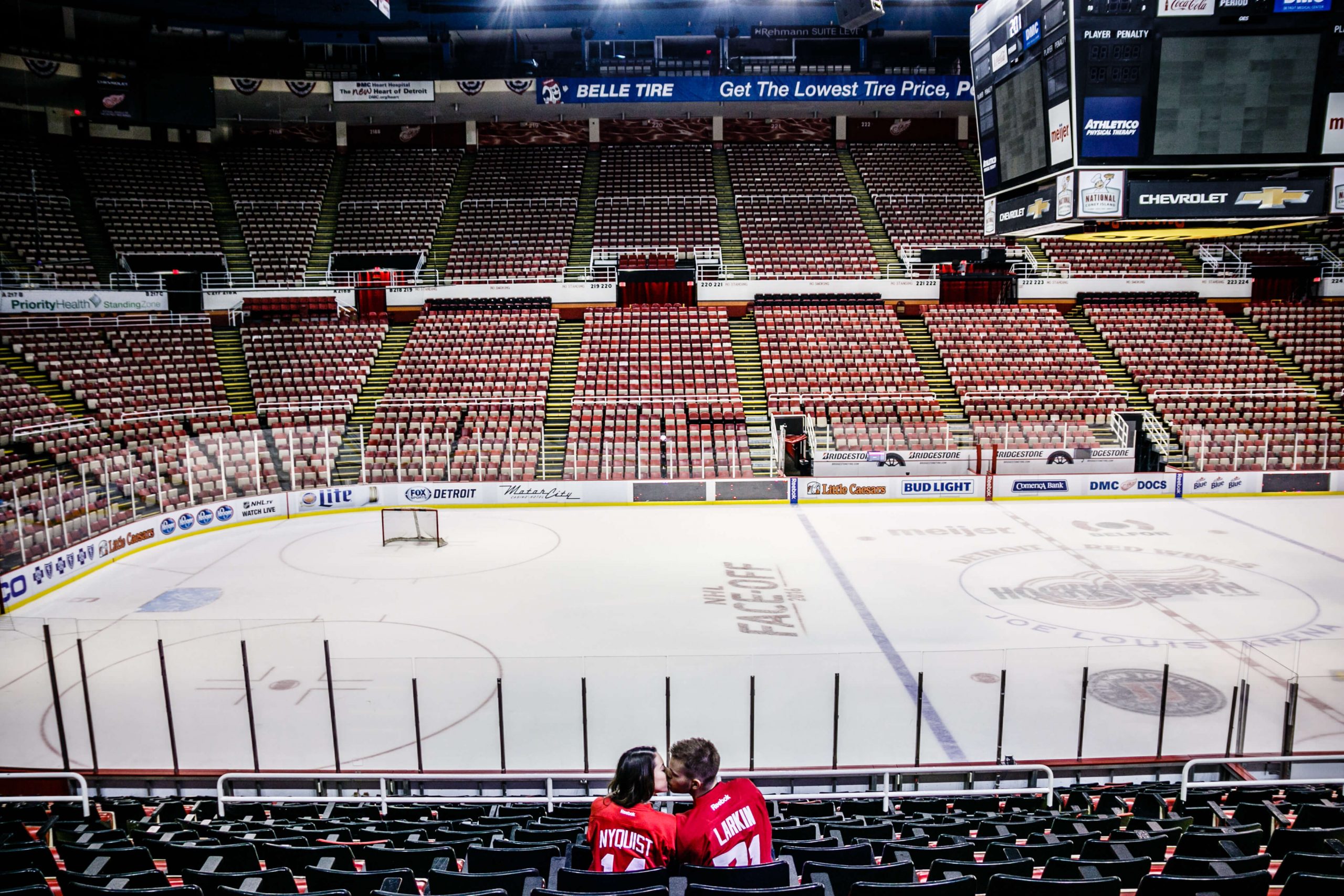 detroit red wings engagement photos