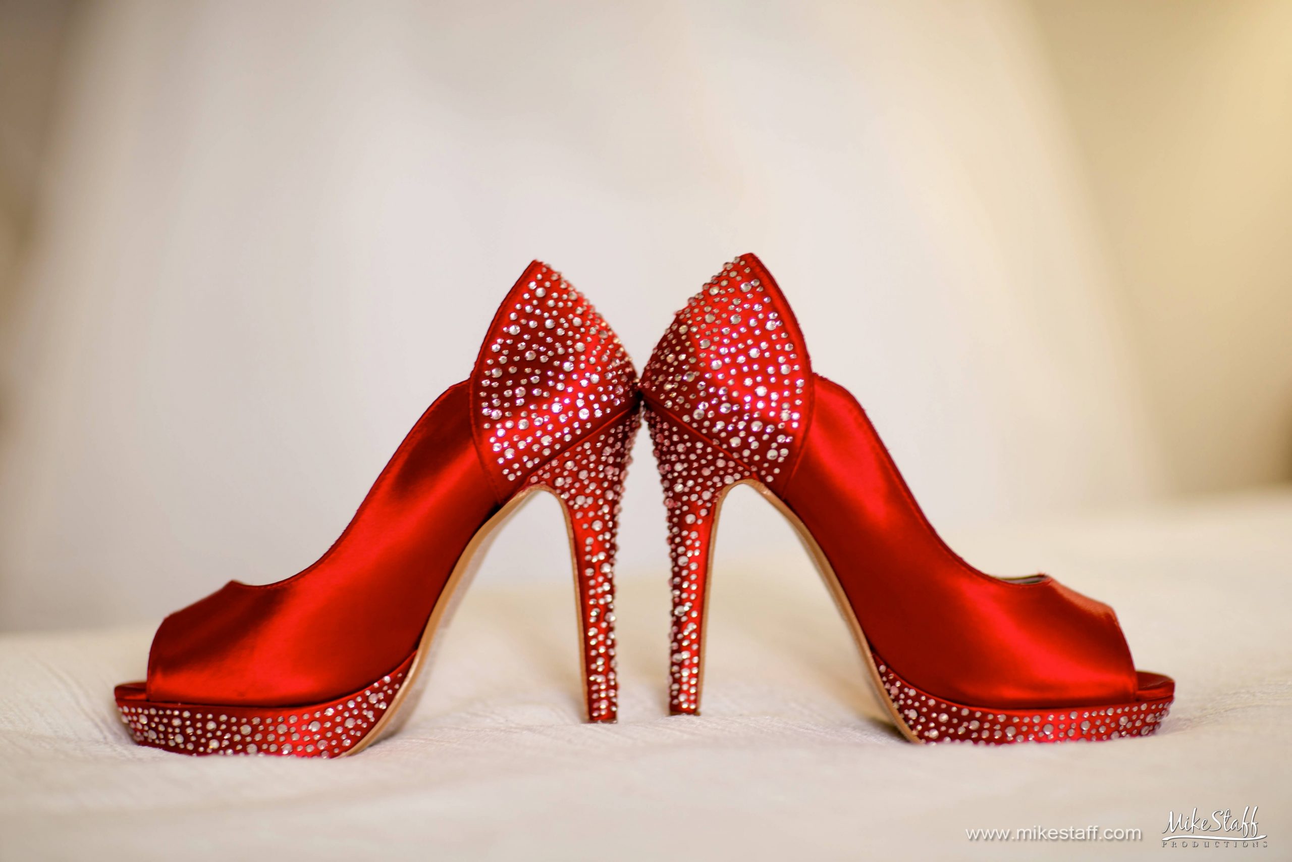 red wedding high heels