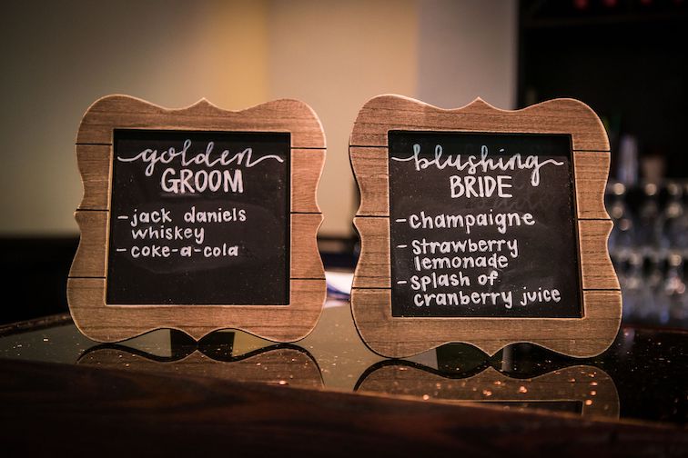 groom can plan bar menu