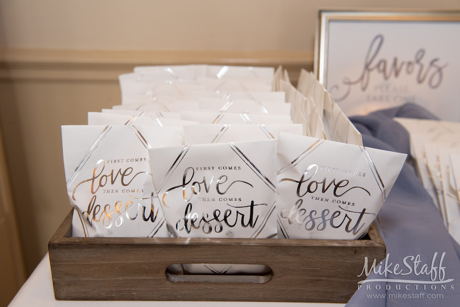 first comes love then comes dessert wedding favors