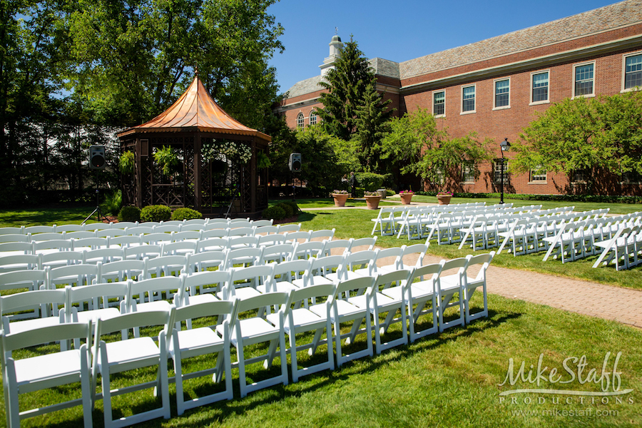outdoor ceremony at the dearborn inn