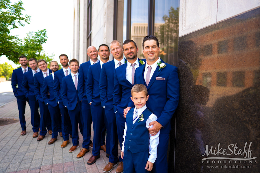 groomsmen in downtown mount clemens