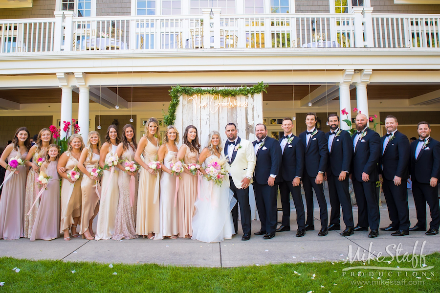 bridal party at oakhurst golf & country club