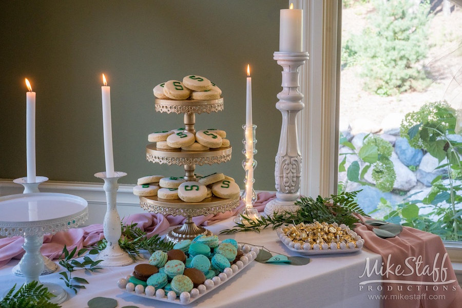 dessert table at oakhurst golf & country club
