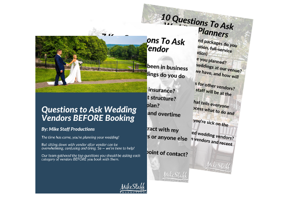 questions to ask wedding vendors