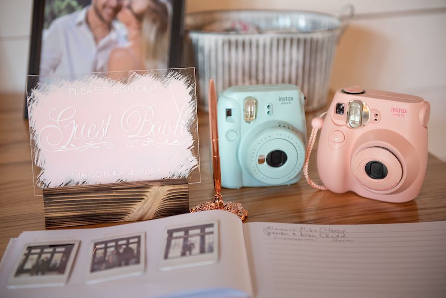 Polaroid camera wedding photo booth alternatives
